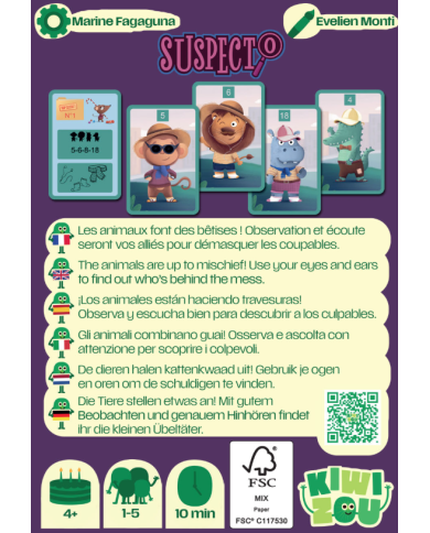 KIWIZOU - Jeu de société de voyage - Suspecto