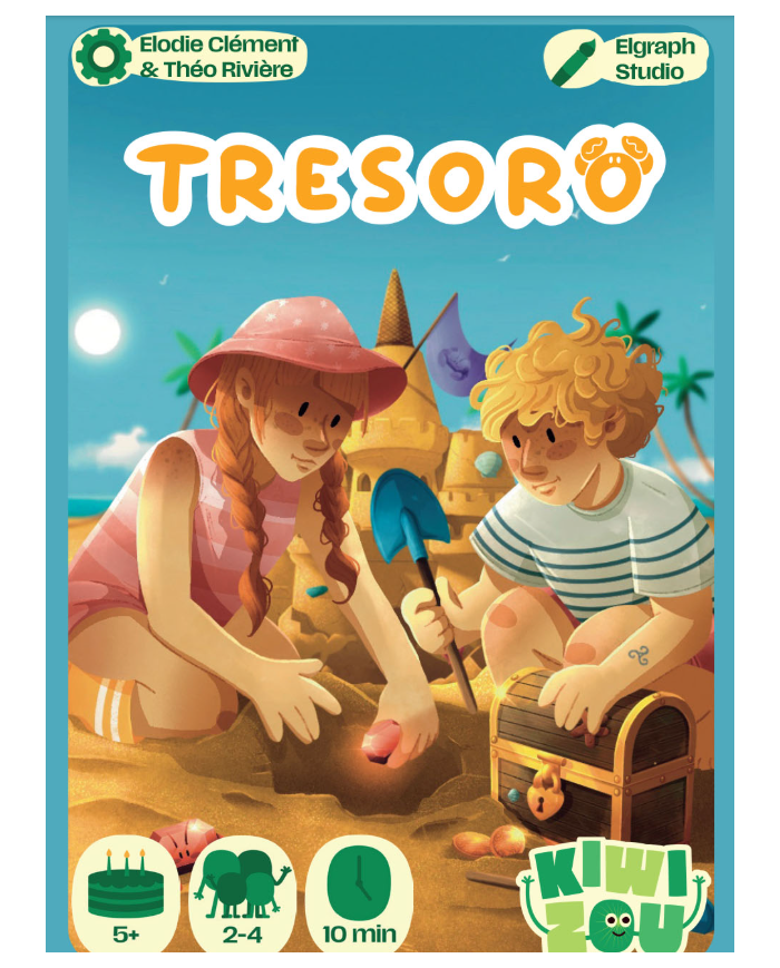 KIWIZOU - Jeu de société de voyage - Tresoro