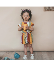 SALTED STORIES - Combinaison à rayures - MULTICOLORE