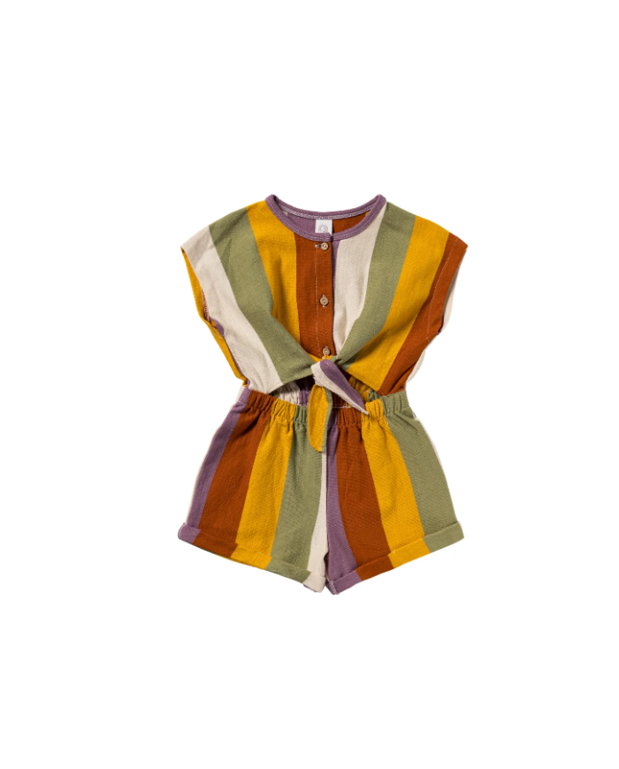 SALTED STORIES - Combinaison à rayures - MULTICOLORE