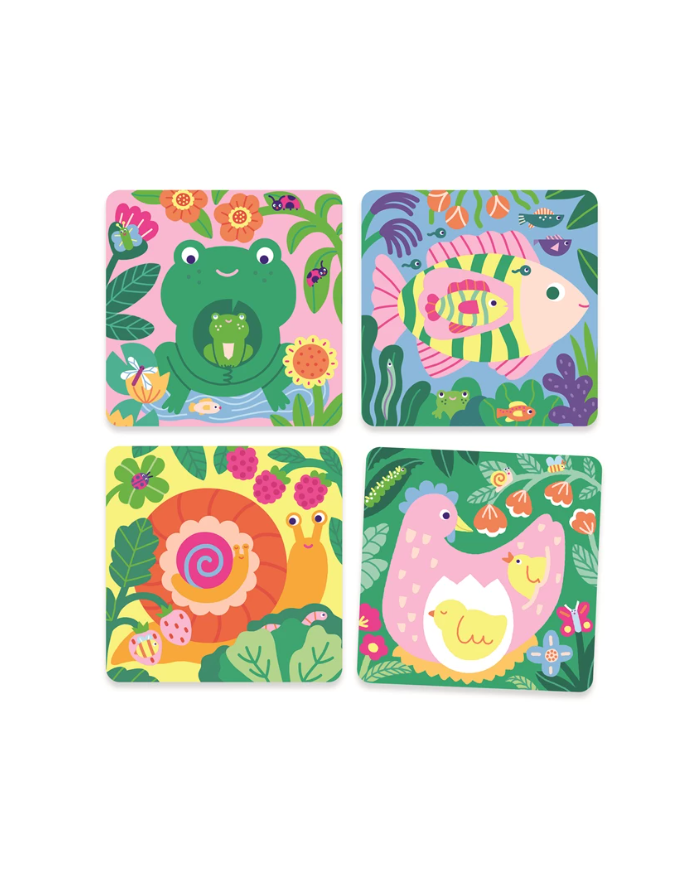 DJECO - Coloriages magiques à l'eau - Mamans et bébés du jardin