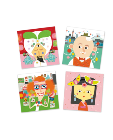 DJECO - Créer avec des stickers - Tous différents