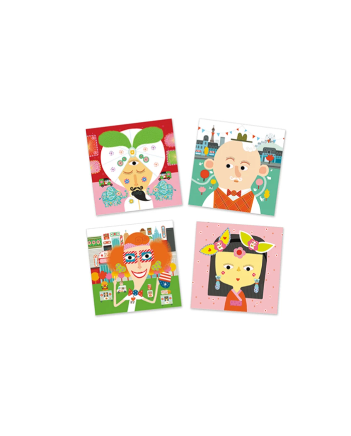 DJECO - Créer avec des stickers - Tous différents