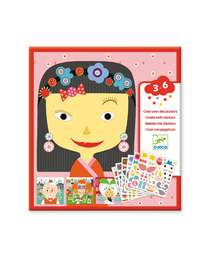 DJECO - Créer avec des stickers - Tous différents
