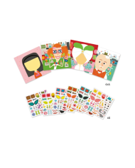 DJECO - Créer avec des stickers - Tous différents