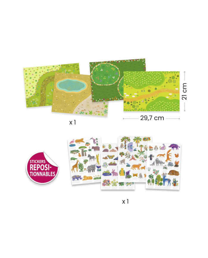 DJECO - Stickers à relever