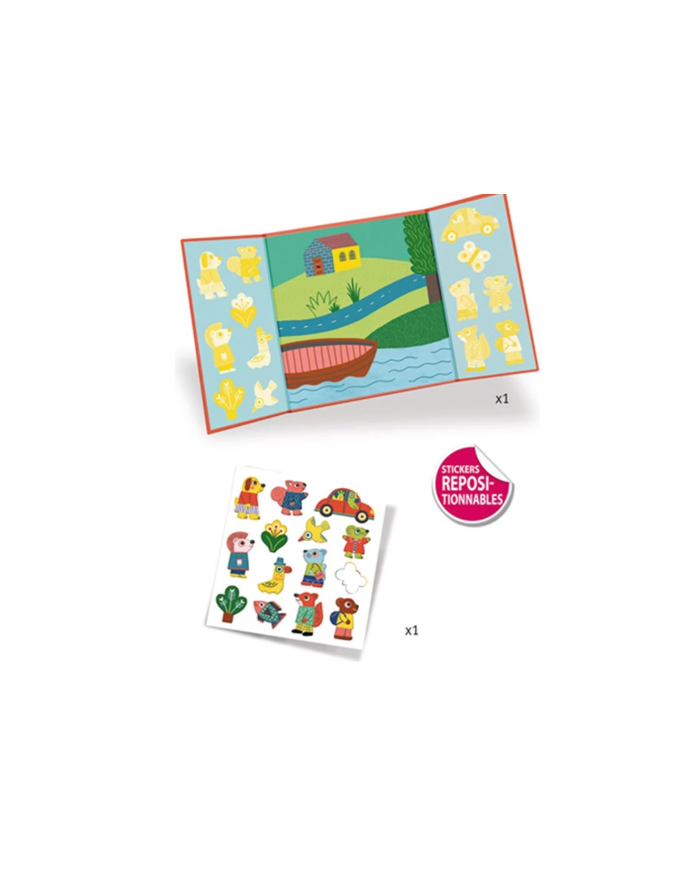 DJECO - Stickers repositionnables - Les animaux