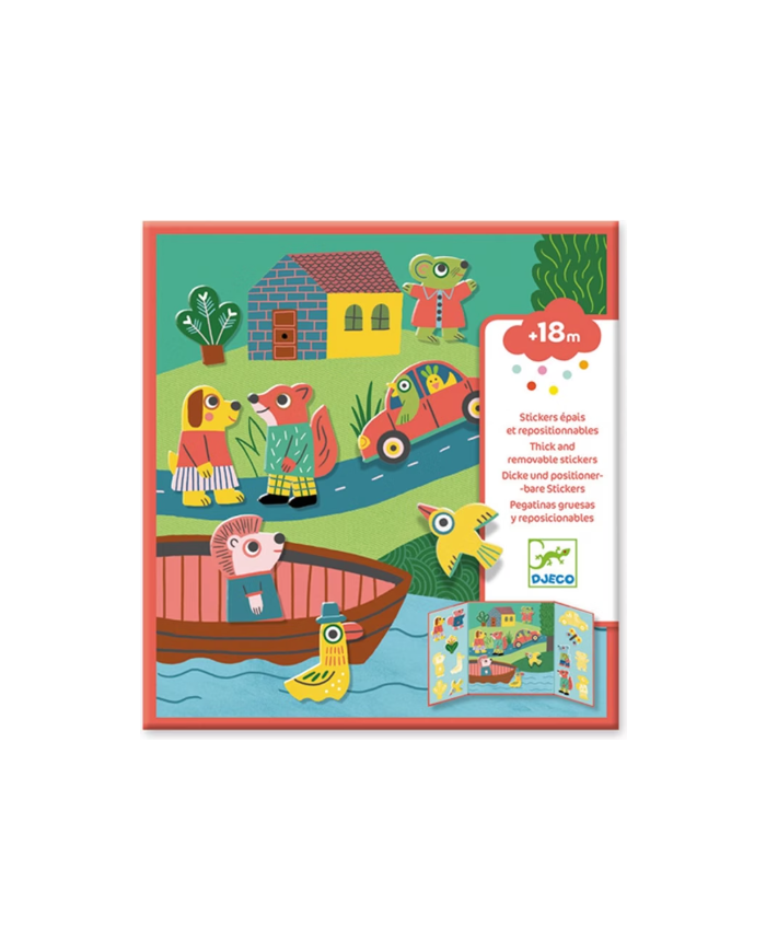 DJECO - Stickers repositionnables - Les animaux