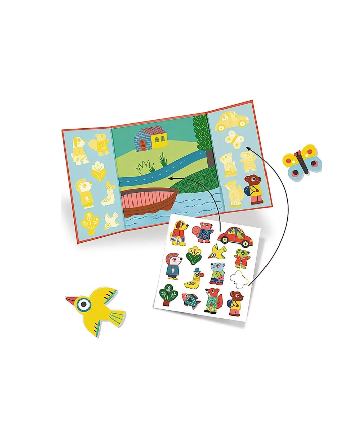 DJECO - Stickers repositionnables - Les animaux