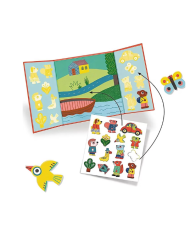 DJECO - Stickers repositionnables - Les animaux