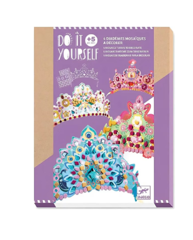 DJECO - DIY pour enfant - Diadèmes mosaïques à décorer