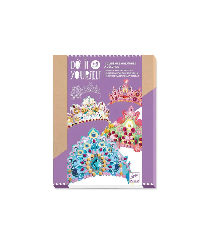 DJECO - DIY pour enfant - Diadèmes mosaïques à décorer