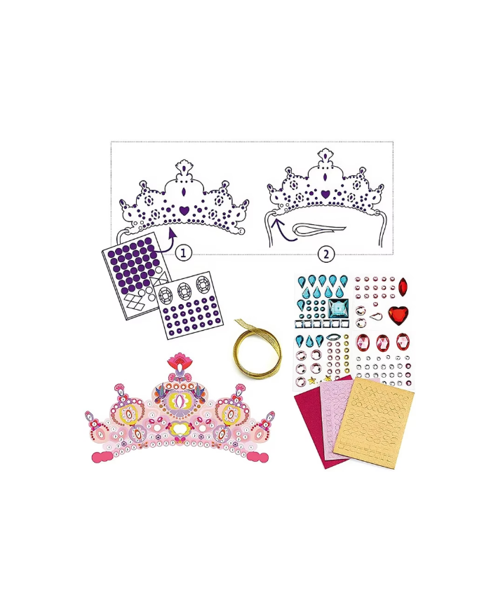 DJECO - DIY pour enfant - Diadèmes mosaïques à décorer