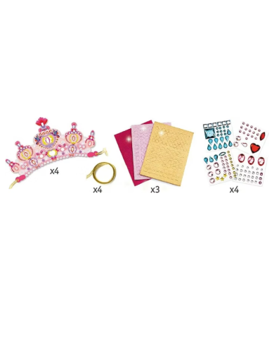 DJECO - DIY pour enfant - Diadèmes mosaïques à décorer