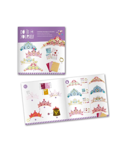 DJECO - DIY pour enfant - Diadèmes mosaïques à décorer