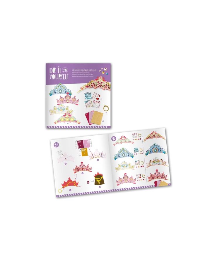 DJECO - DIY pour enfant - Diadèmes mosaïques à décorer