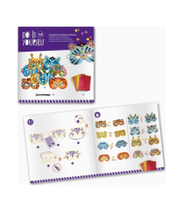 DJECO - DIY pour enfant - Masques d'animaux en mosaïques à décorer