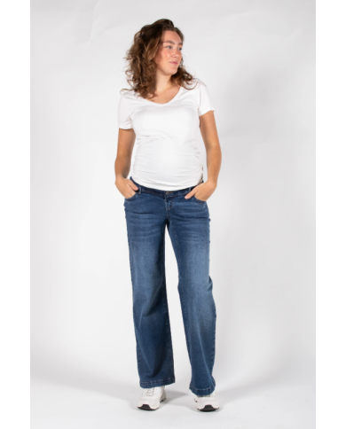 LOVE2WAIT - Jeans de grossesse Julia -Stone Wash