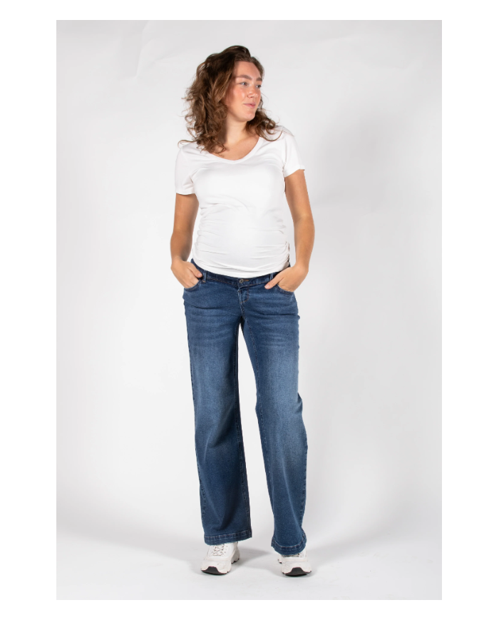 LOVE2WAIT - Jeans de grossesse Julia -Stone Wash