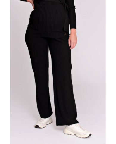 LOVE2WAIT - Pantalon de grossesse en maille - Noir