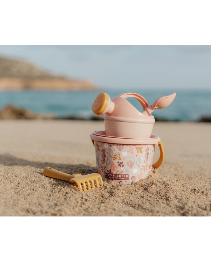 LITTLE DUTCH - Set de plage - Rose, bleu, vert