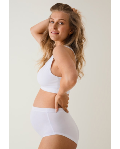 BOOB - Culotte maternité taille haute - Blanche