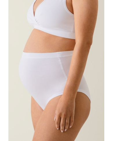 BOOB - Culotte maternité taille haute - Blanche