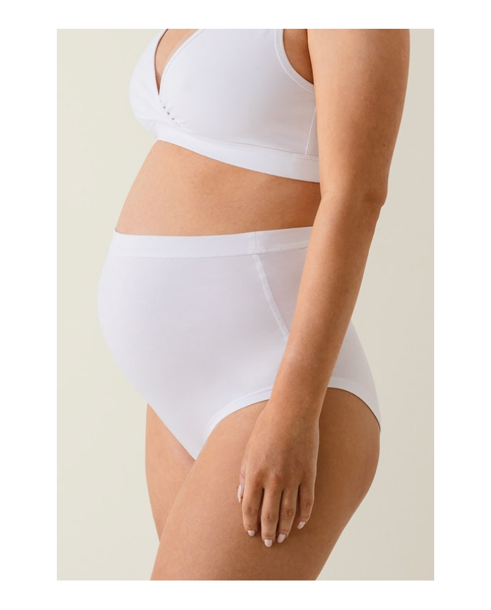 BOOB - Culotte maternité taille haute - Blanche