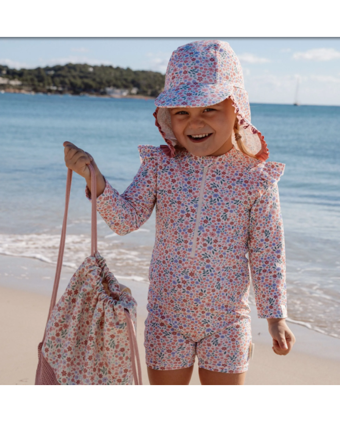 LITTLE DUTCH - Combinaison manches longues anti-UV - Champs de fleurs