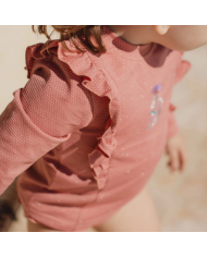 LITTLE DUTCH - Maillot de bain culotte - Rose pailleté