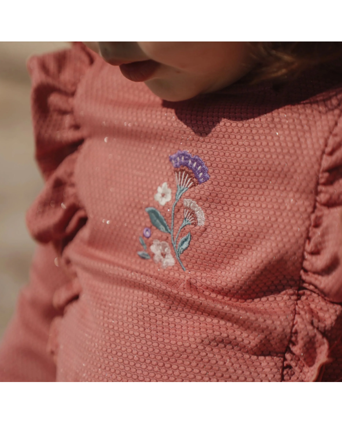LITTLE DUTCH - T-shirt à manches longues anti-UV - Rose pailleté