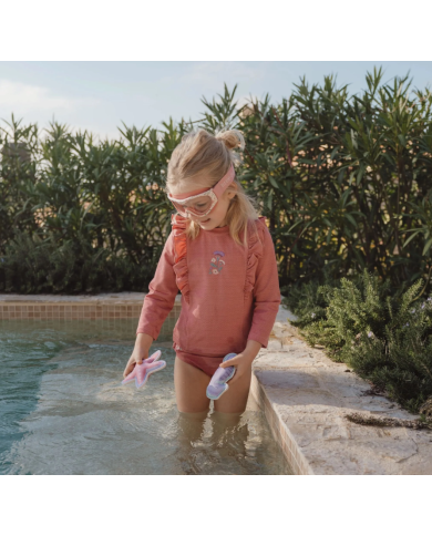 LITTLE DUTCH - T-shirt à manches longues anti-UV - Rose pailleté