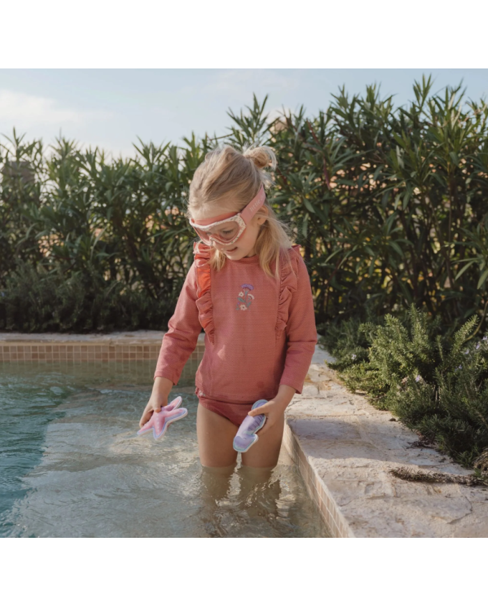 LITTLE DUTCH - Maillot de bain culotte - Rose pailleté