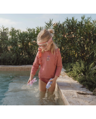 LITTLE DUTCH - Maillot de bain culotte - Rose pailleté