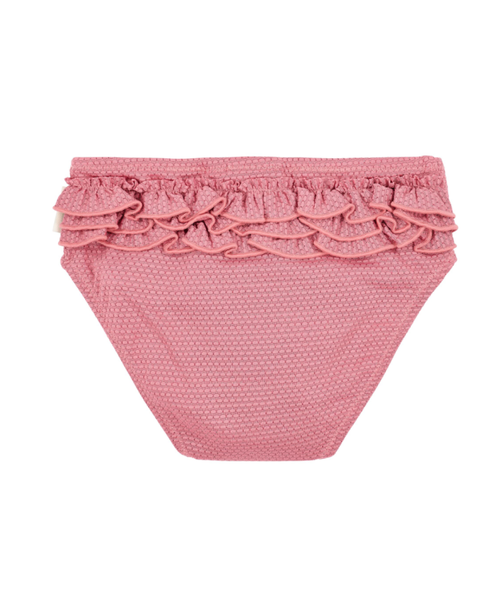 LITTLE DUTCH - Maillot de bain culotte - Rose pailleté