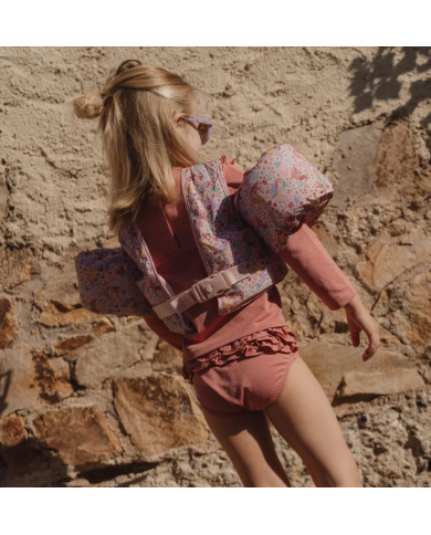 LITTLE DUTCH - Maillot de bain culotte - Rose pailleté