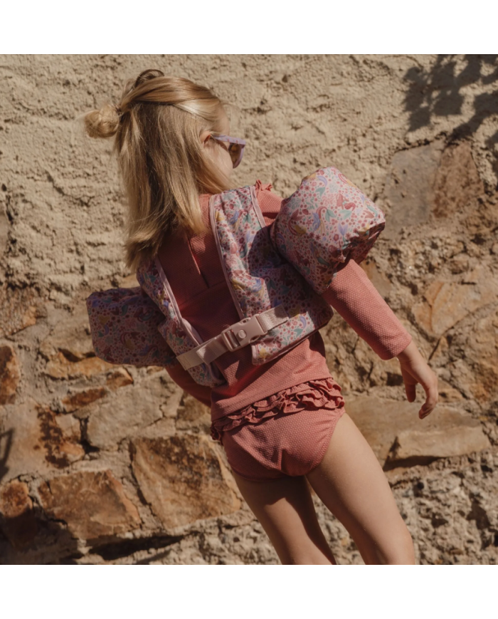 LITTLE DUTCH - Maillot de bain culotte - Rose pailleté