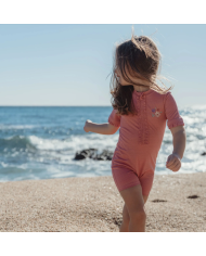 LITTLE DUTCH - Maillot de bain culotte - Rayures violettes