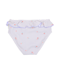 LITTLE DUTCH - Maillot de bain culotte - Rayures violettes