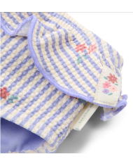 LITTLE DUTCH - Maillot de bain culotte - Rayures violettes