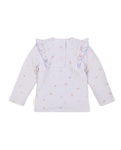 LITTLE DUTCH - T-shirt manches longues anti-UV - Rayures violettes