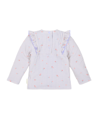 LITTLE DUTCH - T-shirt manches longues anti-UV - Rayures violettes