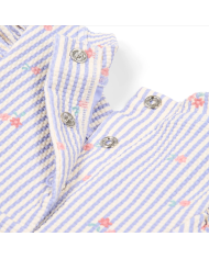 LITTLE DUTCH - T-shirt manches longues anti-UV - Rayures violettes