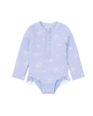 LITTLE DUTCH - Maillot de bain à manches longues - Lavande