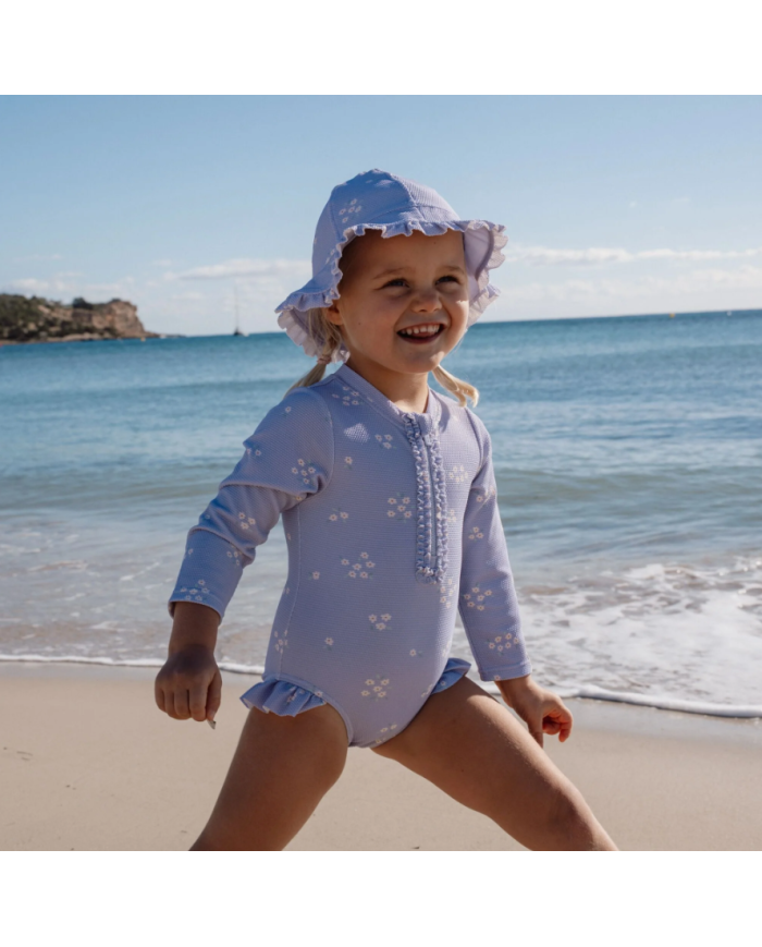 LITTLE DUTCH - Maillot de bain à manches longues - Lavande