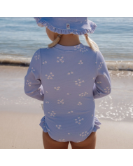 LITTLE DUTCH - Maillot de bain à manches longues - Lavande