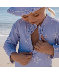 LITTLE DUTCH - Maillot de bain à manches longues - Lavande