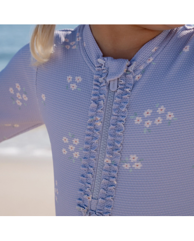 LITTLE DUTCH - Maillot de bain à manches longues - Lavande