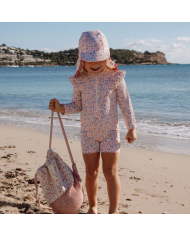 LITTLE DUTCH - Casquette de bain anti-UV - Champs de fleurs