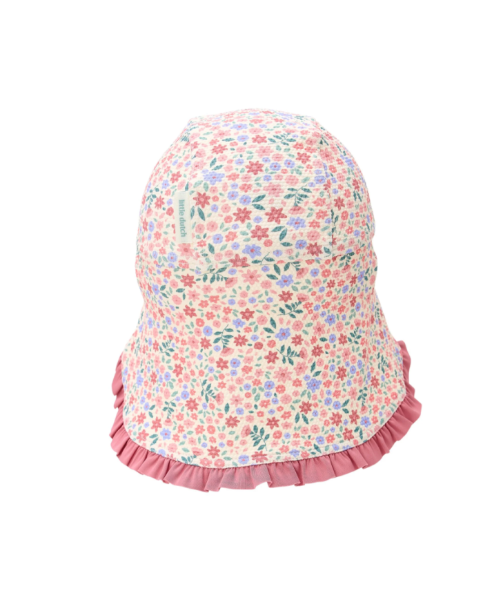 LITTLE DUTCH - Casquette de bain anti-UV - Champs de fleurs